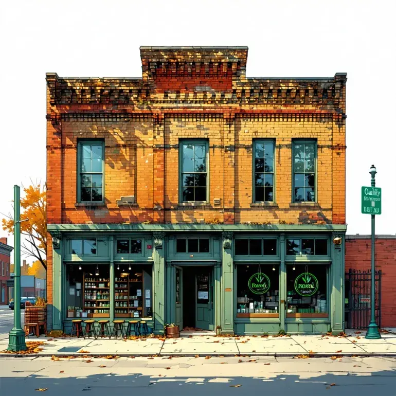 Quality Roots Revives Ypsilanti's Historic Farm Bureau Building as Marijuana Dispensary