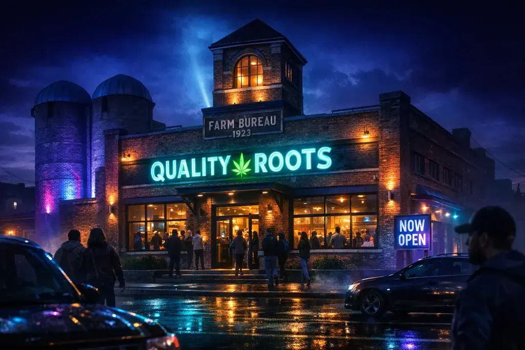 Quality Roots Transforms Ypsilanti's Historic Farm Bureau Building into Marijuana Dispensary