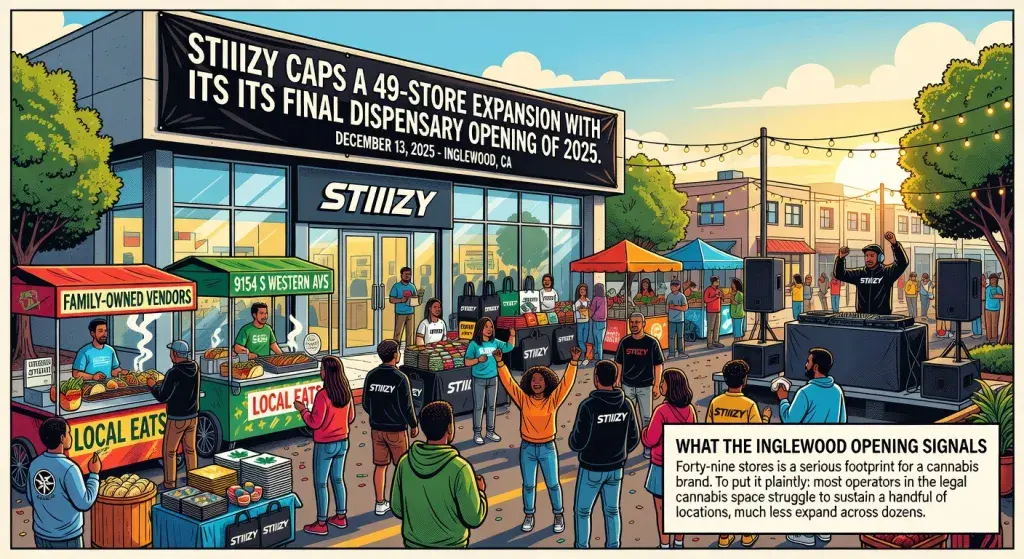 STIIIZY Caps a 49-Store Expansion With Its Final Dispensary Opening of 2025