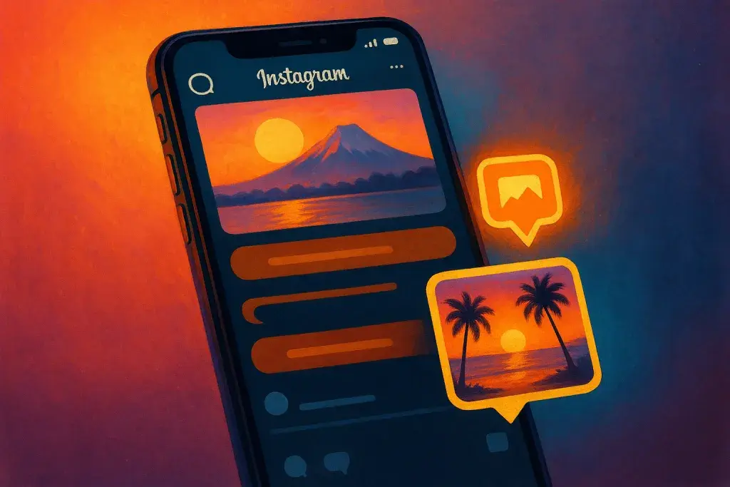 How to turn on Instagram photos in comments